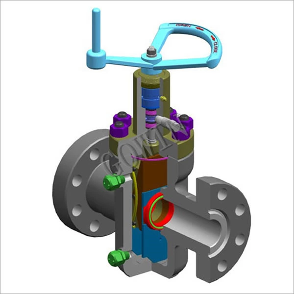 Flanged Wellhead Expanding Gate Valve